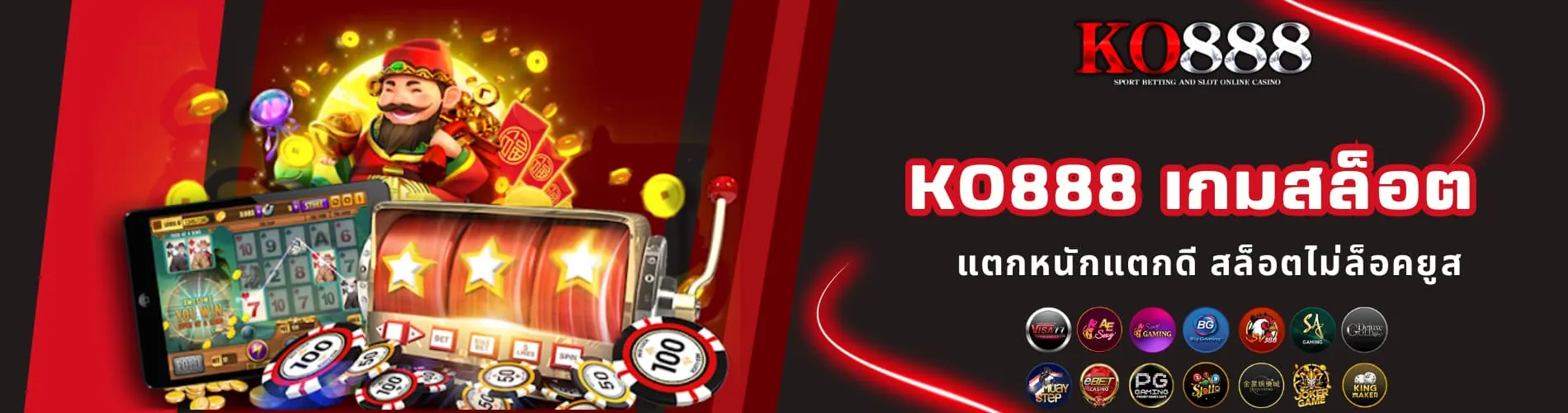 KO888 เกมสล็อต แตกหนักแตกดี สล็อตไม่ล็อคยูส